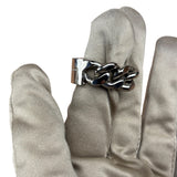 Yves Saint Laurent ID Plaque Chain Link Ring