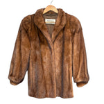 Messala Vintage Dark Brown Mink Fur Coat