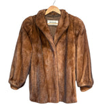 Messala Vintage Dark Brown Mink Fur Coat