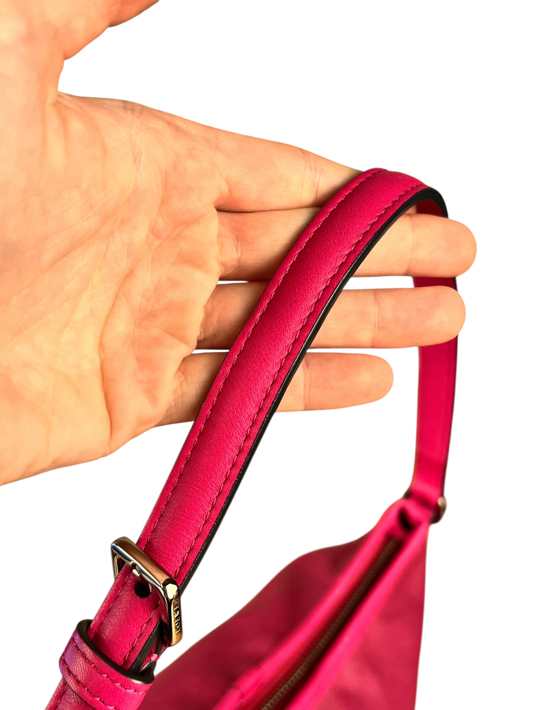 Loewe Fucshia Padlock Shoulder Pochette