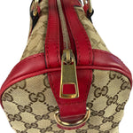 Gucci Beige/Red Leather GG Joy Boston Two-Way Bag