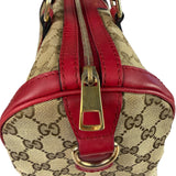 Gucci Beige/Red Leather GG Joy Boston Two-Way Bag