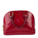 Louis Vuitton Red Vernis Alma BB Two-Way Bag