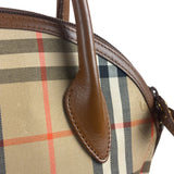 Burberry Vintage House Haymarket Check Dome Satchel Handbag