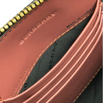 Burberry Pale Orchid Pink Leather Check-Embossed Peyton Crossbody