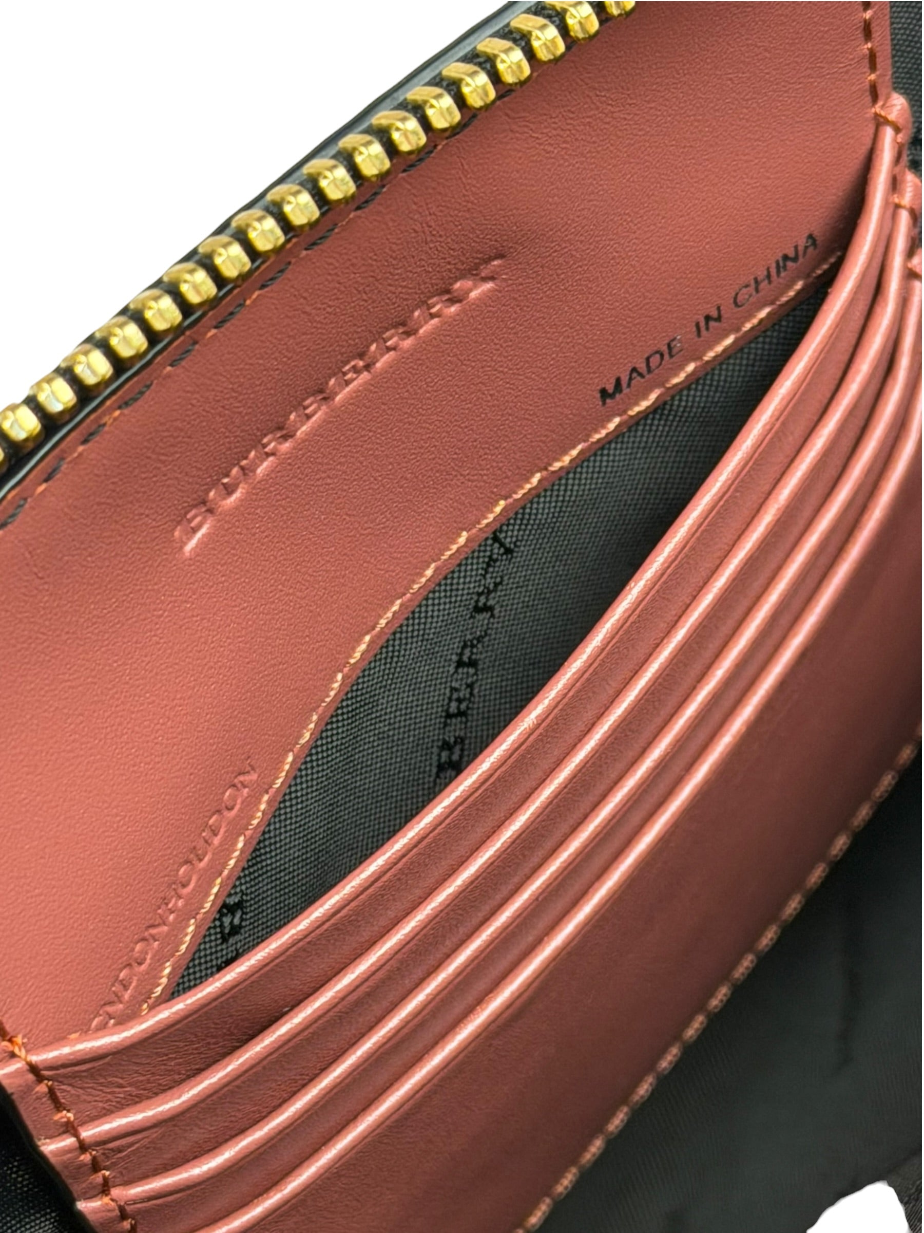 Burberry Pale Orchid Pink Leather Check-Embossed Peyton Crossbody