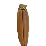 Mulberry Brown Leather Softie Quilted Coin Pouch