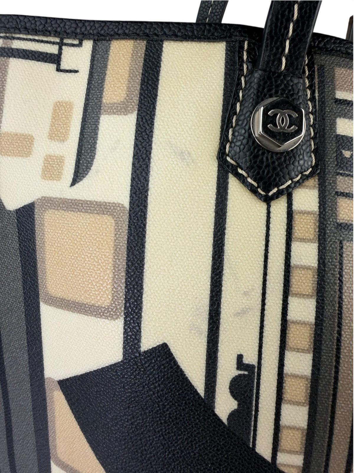 Chanel Colorblock Leather Le Train Shopping Tote 2006