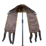 Vintage Brown Fur Tailed Shawl