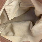 Gucci Beige/Pink Leather Trim Bree Shoulder Bag