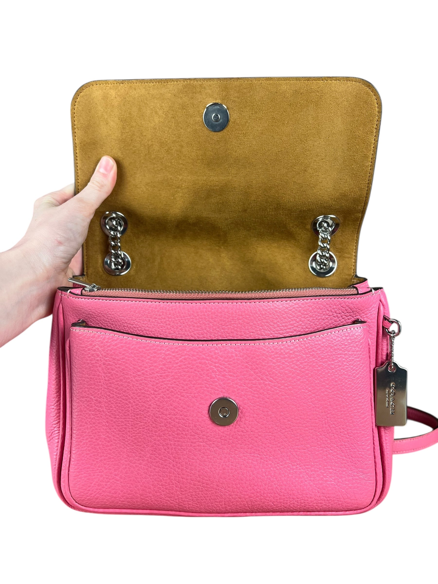 Coach Leather Klare Crossbody 25 Pink