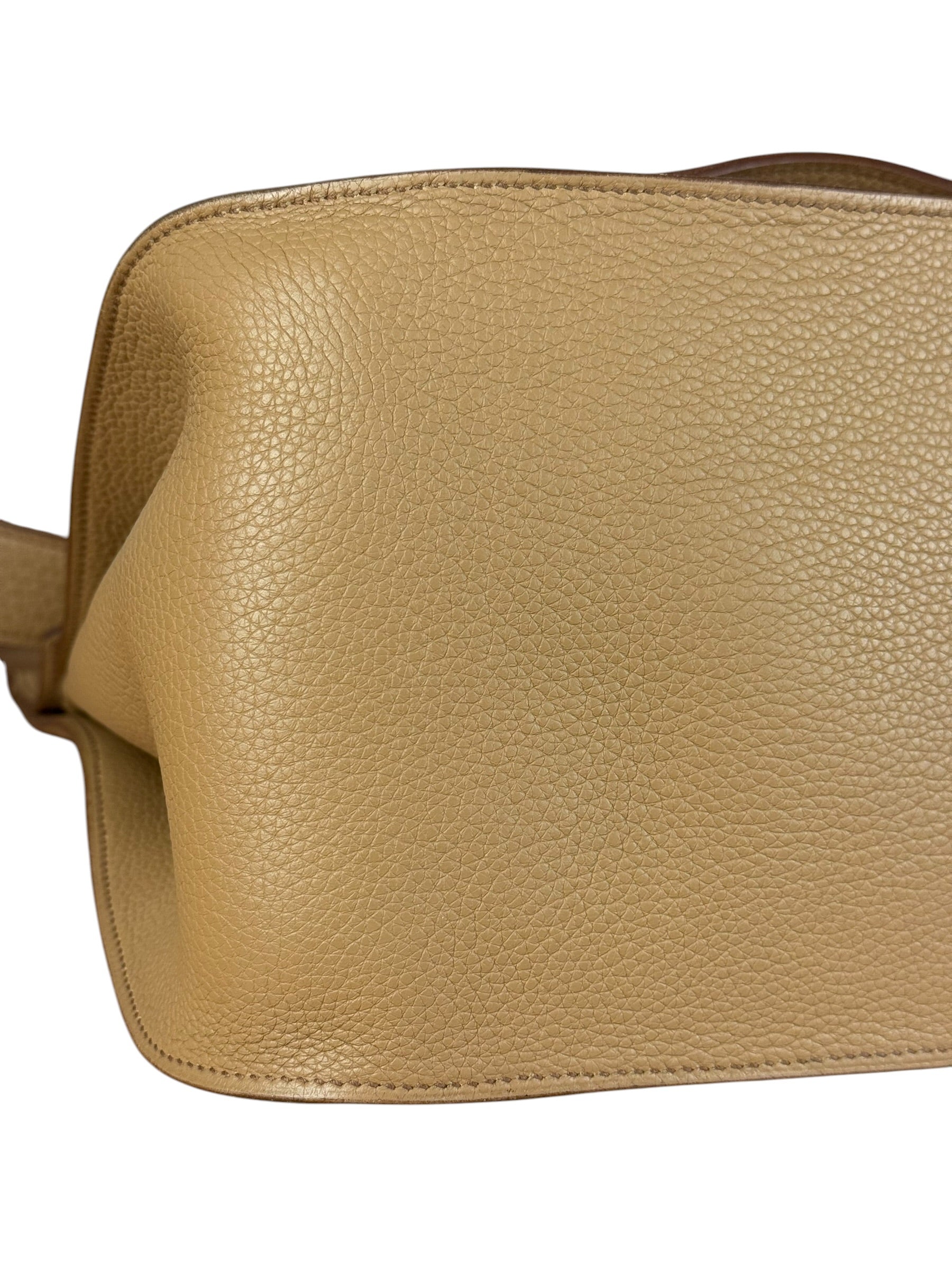 Hermes Jypsiere Tan Clemence Leather Shoulder Bag 2008