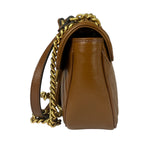 Gucci Brown Leather Marmont Shoulder Bag