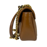 Gucci Brown Leather Marmont Shoulder Bag