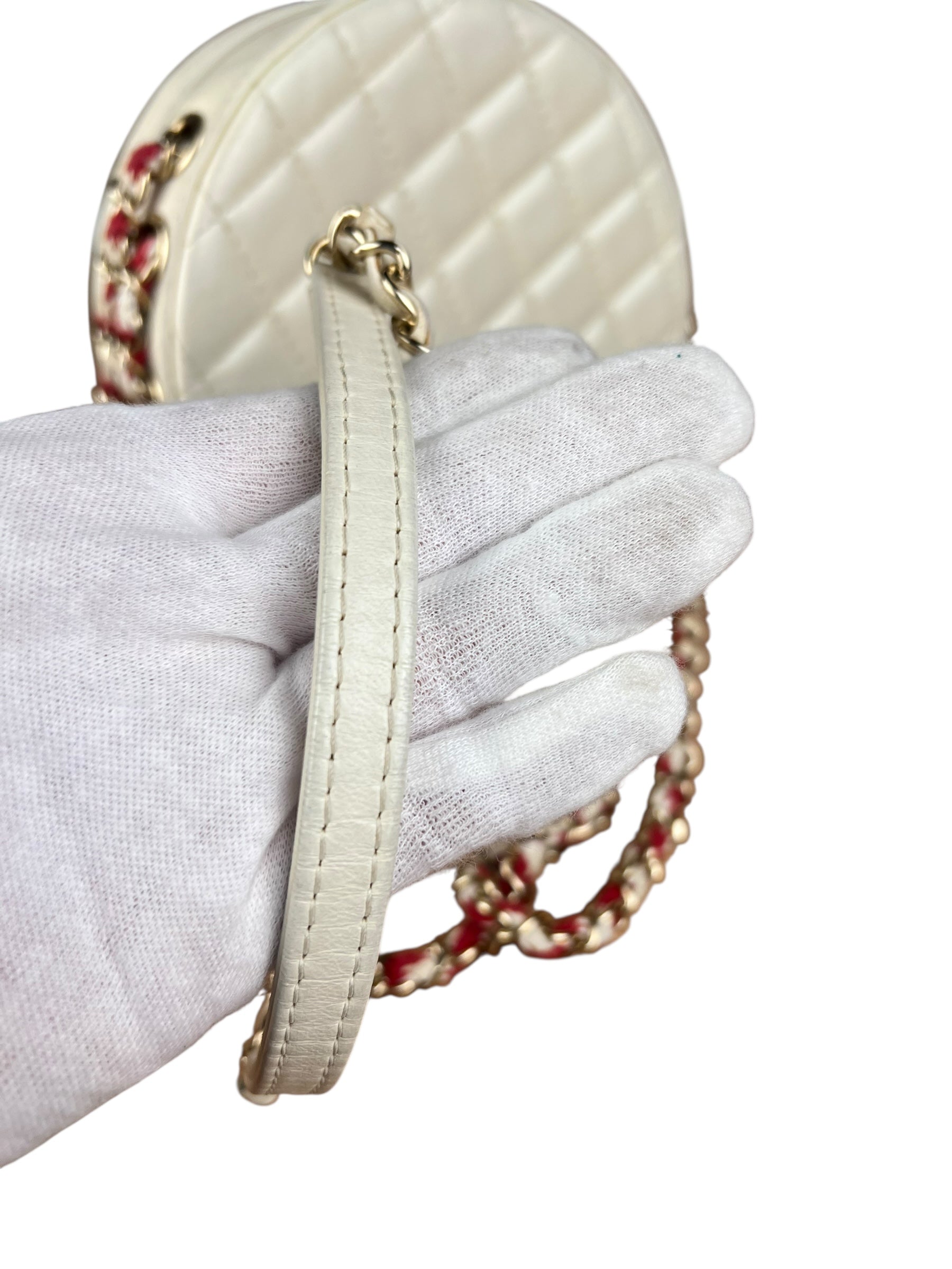 Chanel Limited Edition Lifesaver Round Crossbody Red