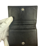 Balenciaga Black Leather Cash Mini Wallet