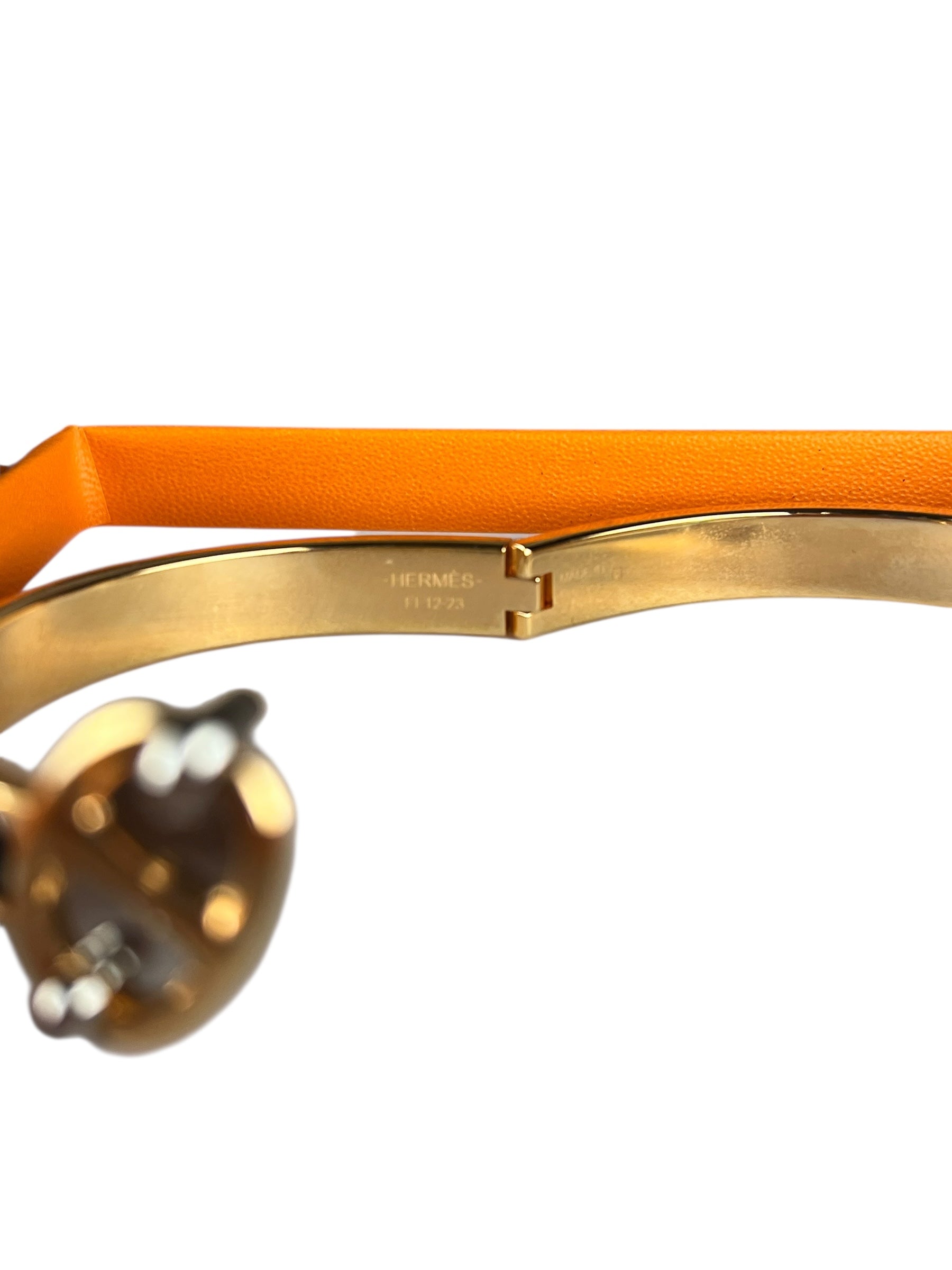 Hermes Enamel Mini Clic Chaine D'Ancre Bangle