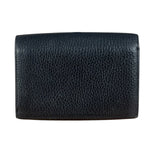 Burberry Black Leather Pebbled Folding Coin/Card Holder