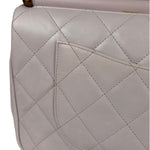 Chanel Light Lilac Calfskin Leather Quilted Flap Chain Bag