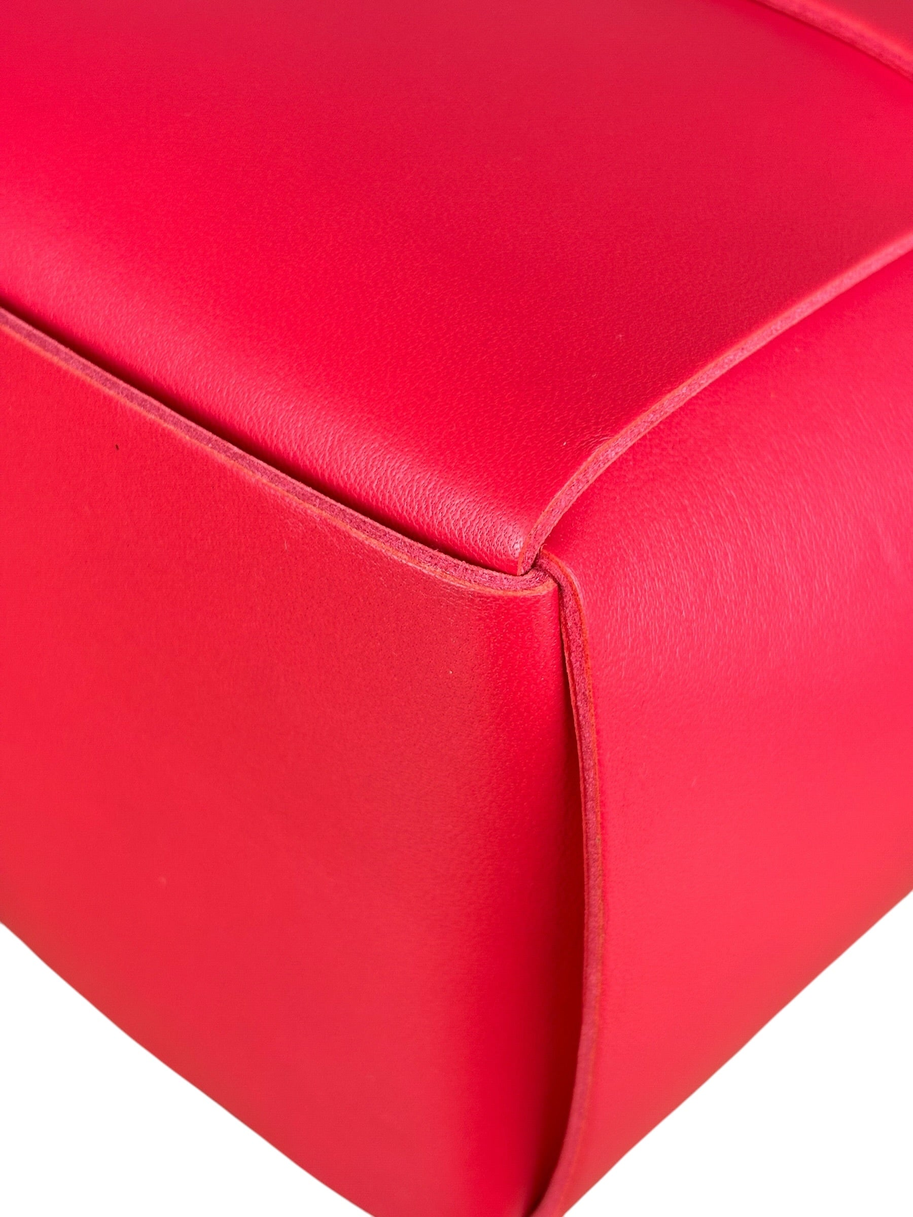 Bottega Veneta Red Leather Arco Tote Bag
