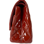 Chanel Red Patent  Quilted Double 2.55 Flap 2009