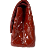 Chanel Red Patent  Quilted Double 2.55 Flap 2009
