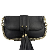 Gucci Black Leather Marrakech Evening Shoulder Bag