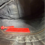 Balenciaga Red Lambskin Hip Moto Crossbody