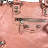 Balenciaga Pink Moto Leather Dome 2Way City Bag