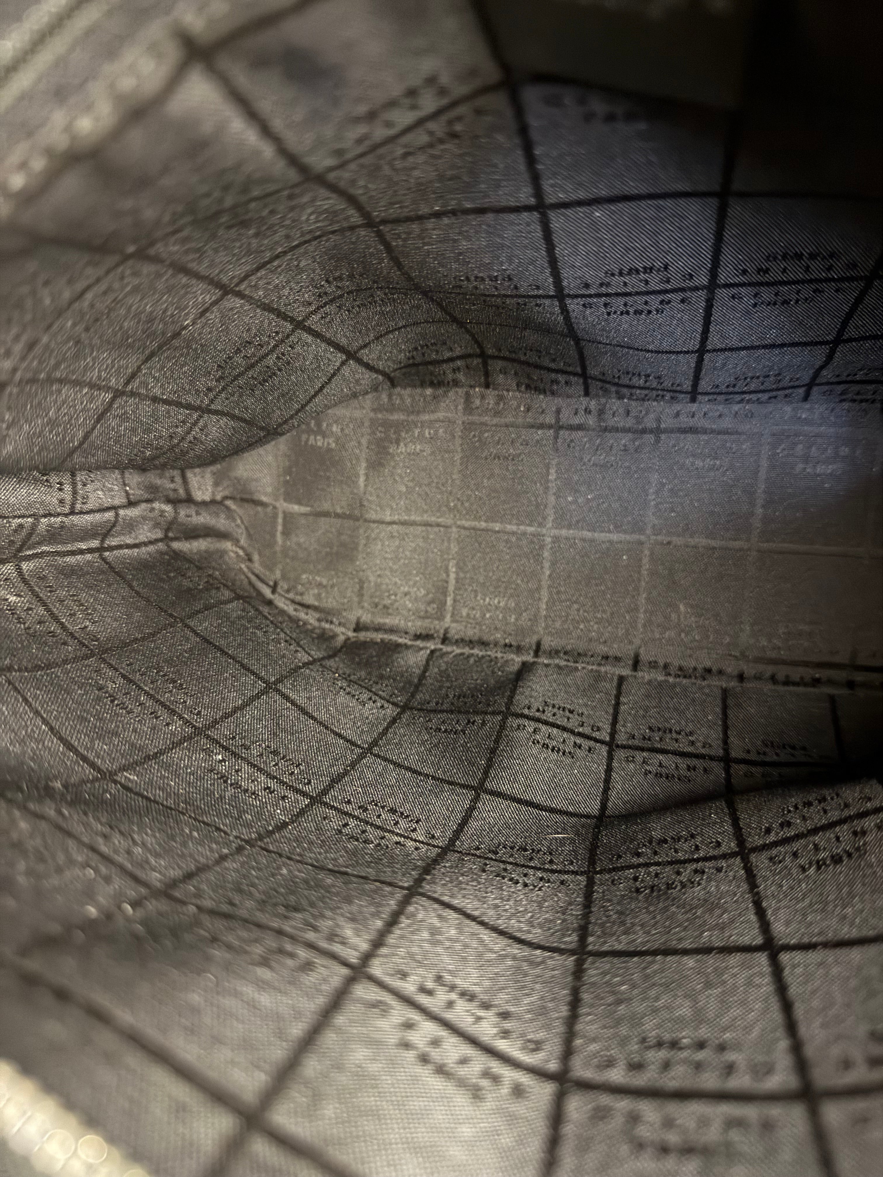 Celine Vintage Macadam Vinyl Bucket Bag