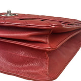 Chanel Red Caviar Leather Maxi Chain Flap Bag 2014