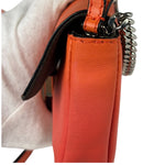 Fendi Orange Leather Mini Baguette