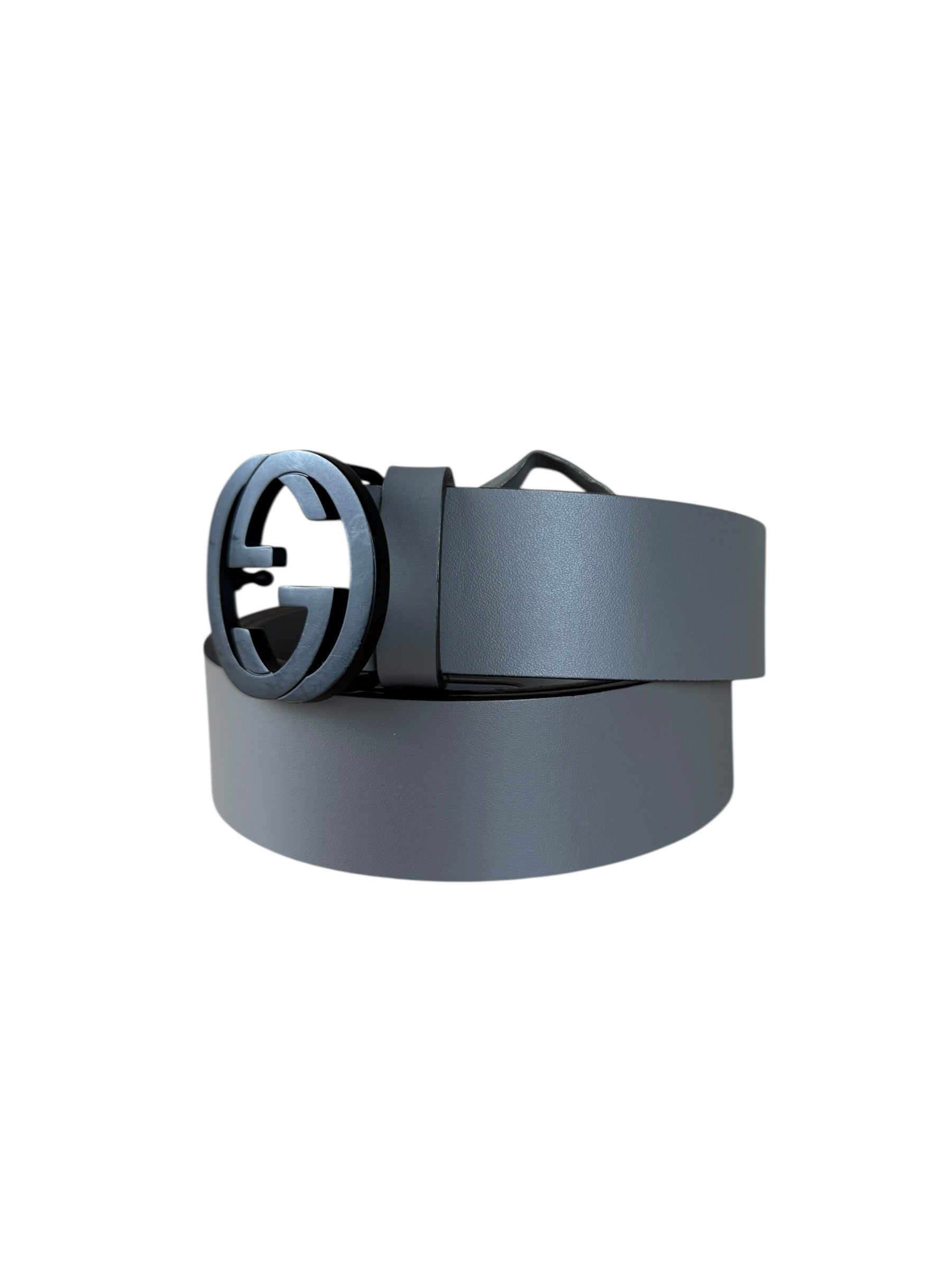Gucci Grey Belt Black GG