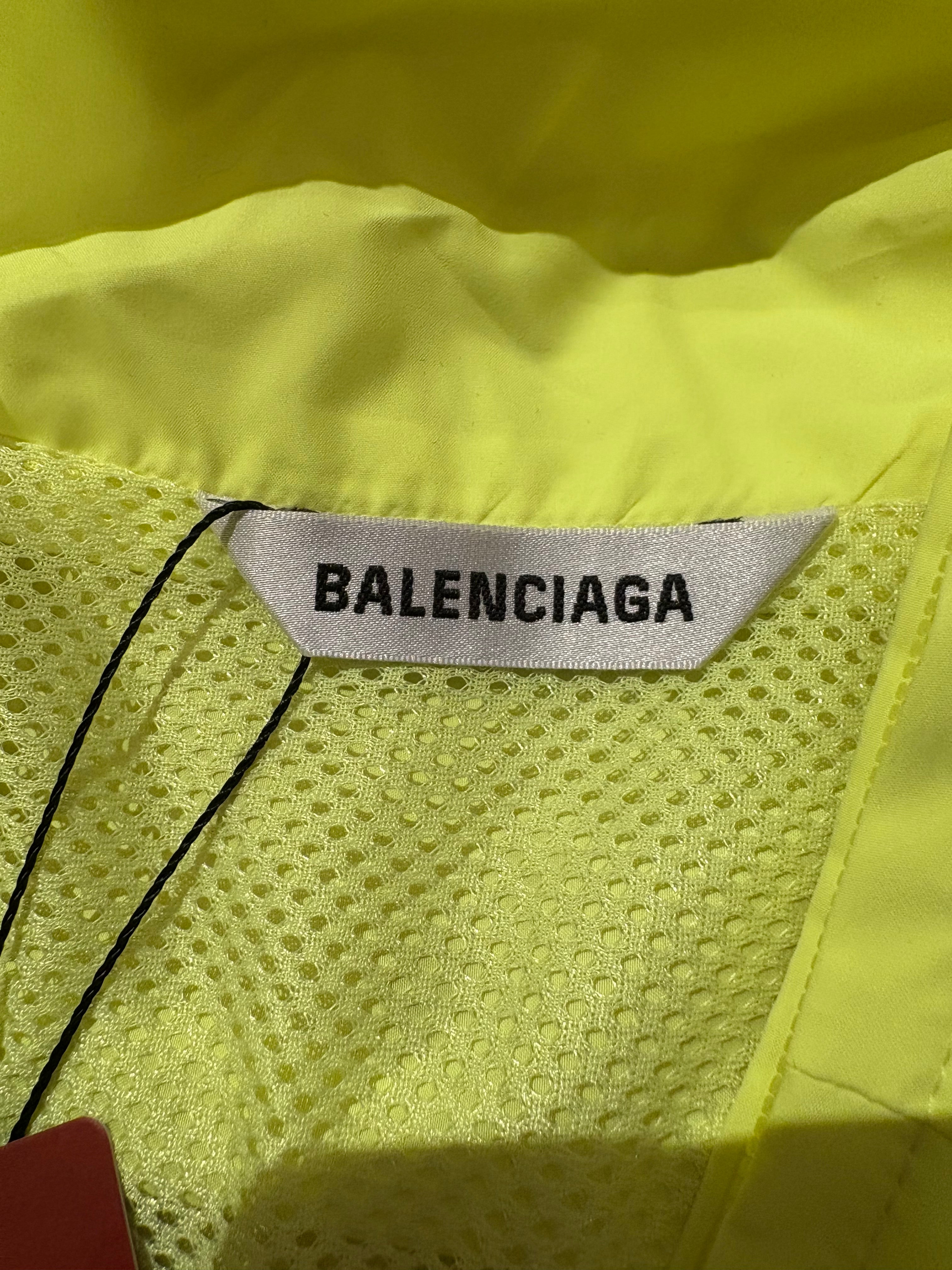 Balenciaga Neon Yellow Track Jacket