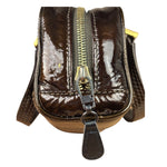 Loewe Metallic Bronze Leather Micro Amazona Mini Handbag