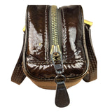 Loewe Metallic Bronze Leather Micro Amazona Mini Handbag