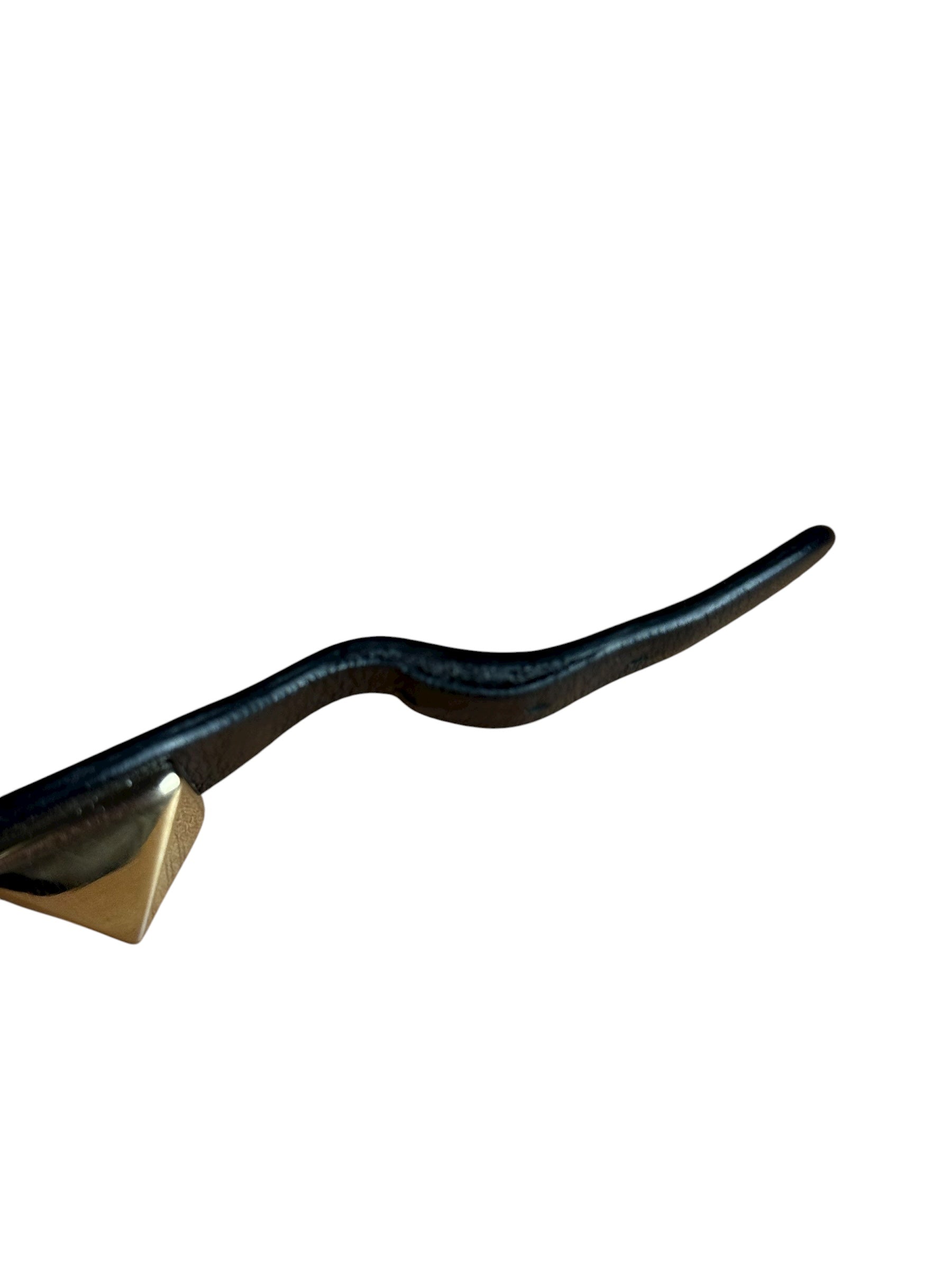 Valentino Stud Pyramid Leather Bracelet