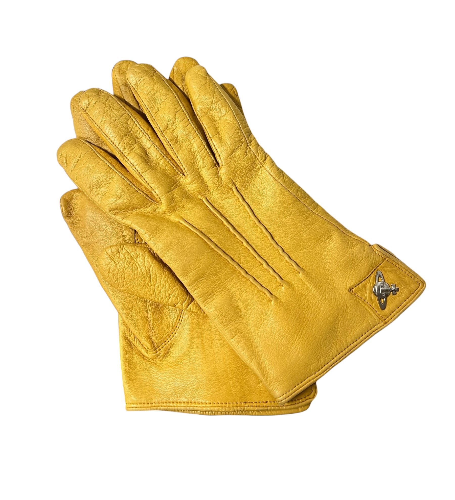 Vivienne Westwood Yellow Leather Gloves