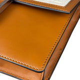 Fendi Brown/Cream Leather Jacquard FF Zucca Baguette