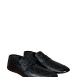 Gucci Black GG Leather Ragazzo Loafers