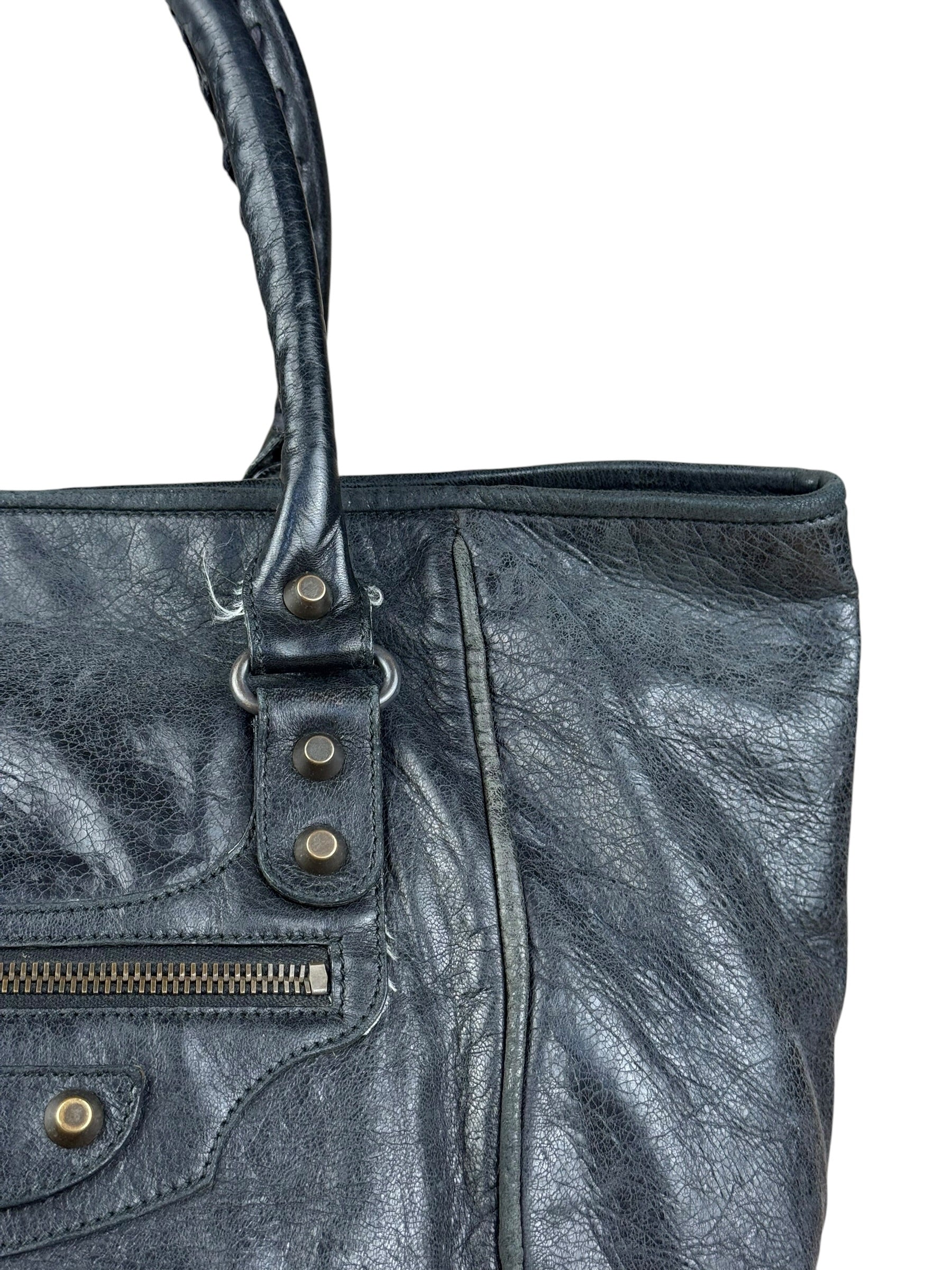 Balenciaga Dark Grey Sunday Le City Bag