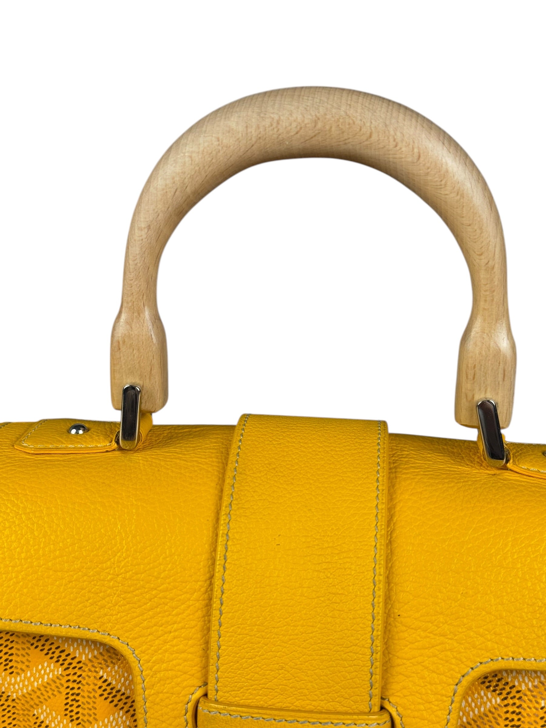 Goyard Mini Goyardine Soft Saigon Top Handle Bag Yellow