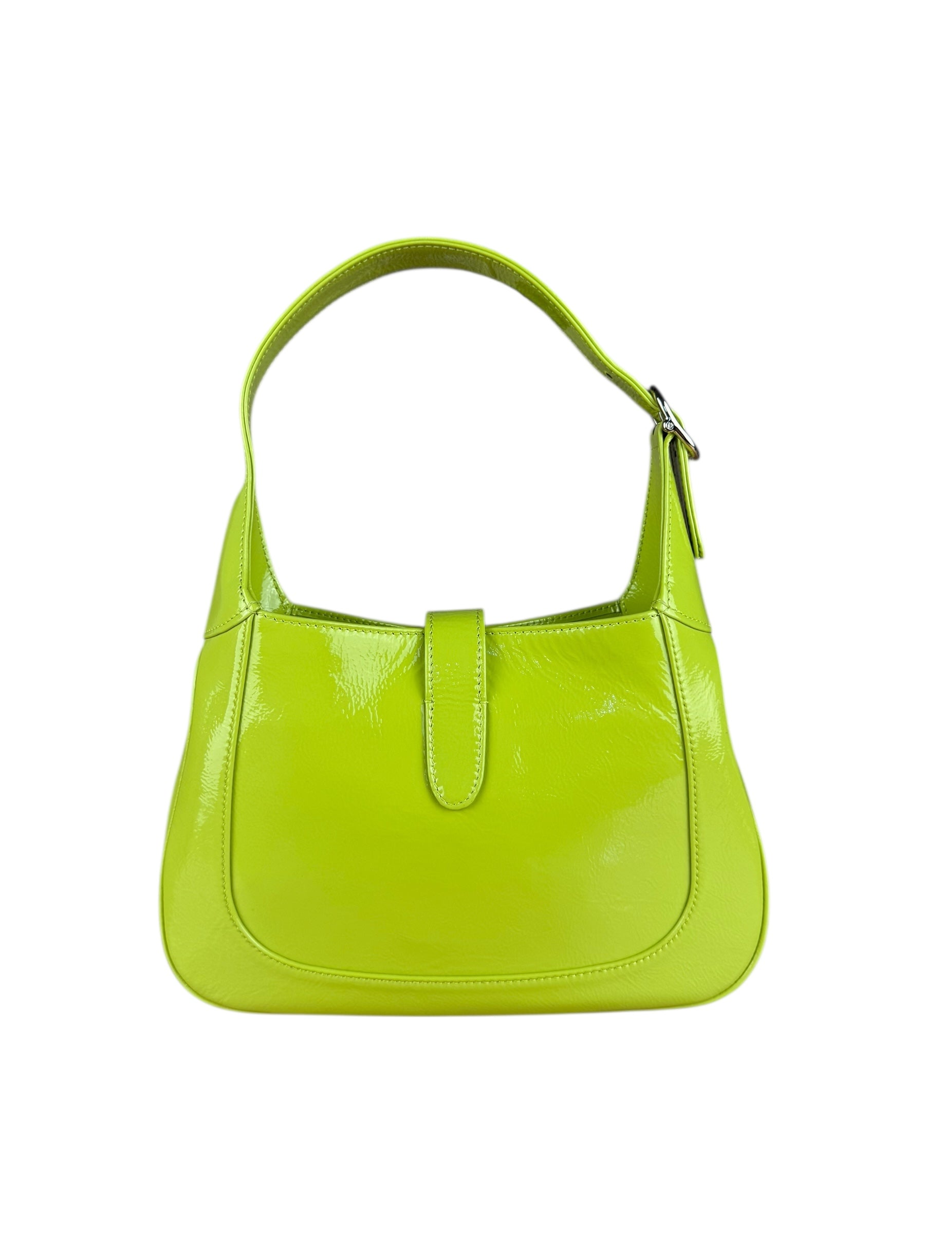 Gucci Jackie Green Medium Leather Shoulder Bag