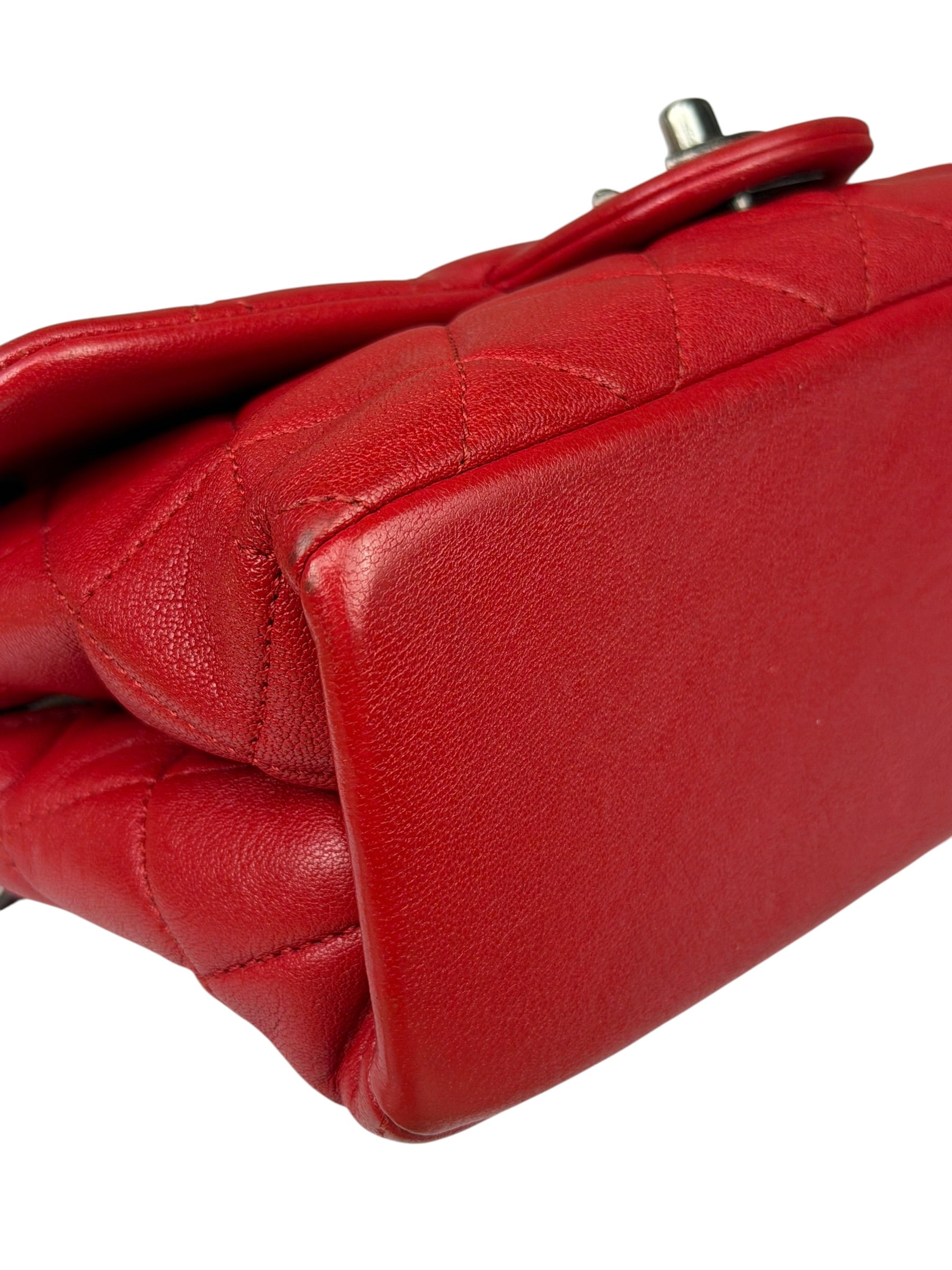 Chanel Striking Red Quilted Rocks Small Flap Bag 2014