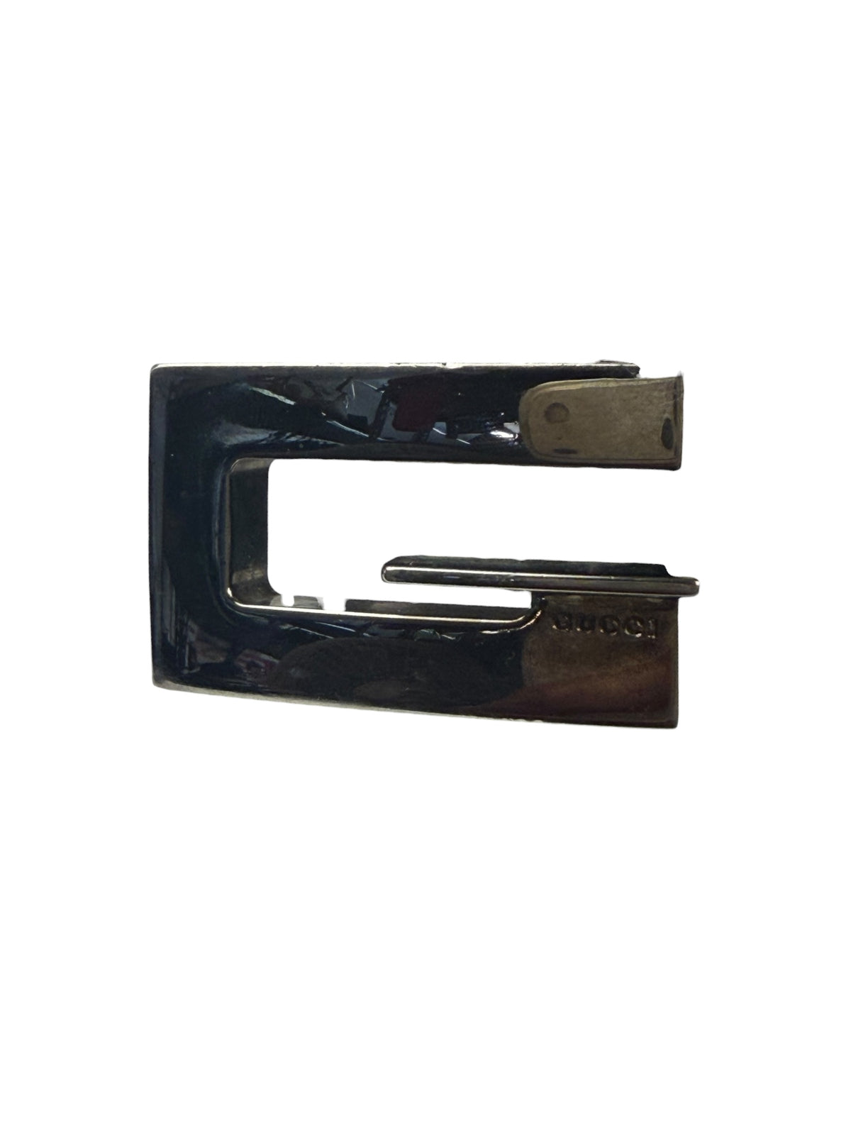 Gucci Black Leather G-Logo Buckle  Belt