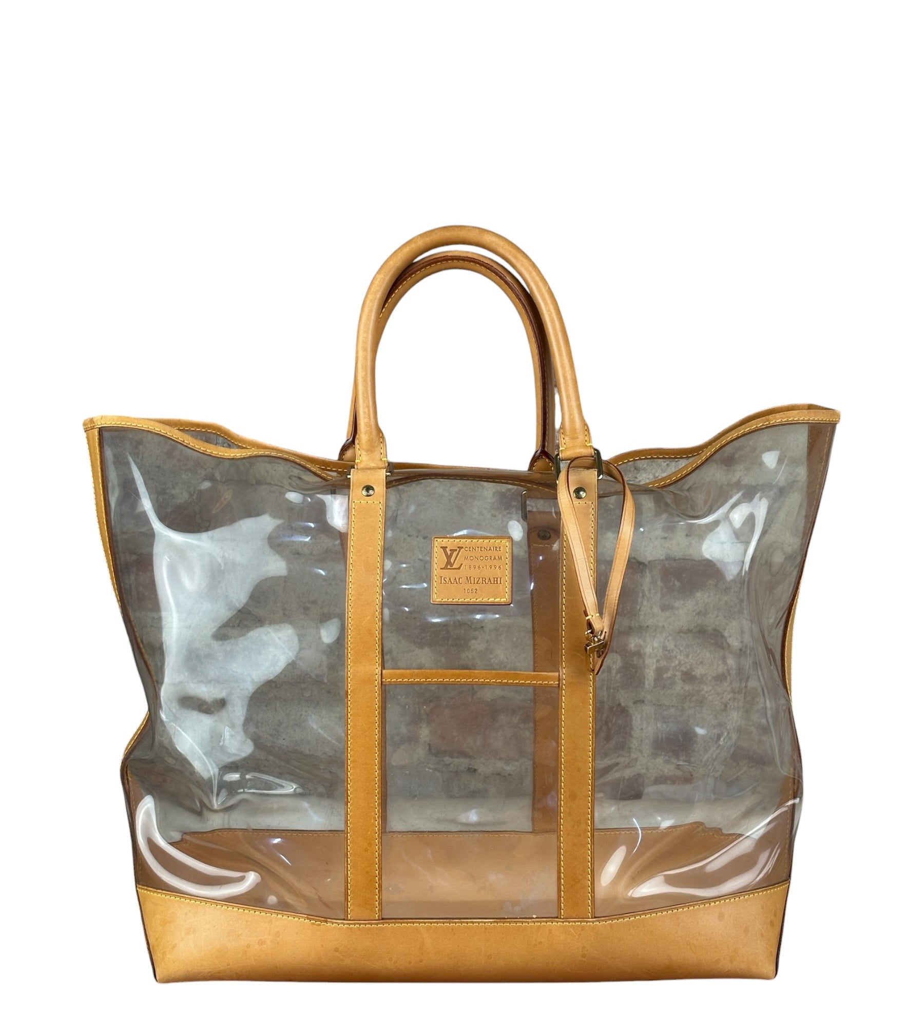 Louis Vuitton Limited Edition Transparent Vinyl Ambre Cabas Tote Bag GM