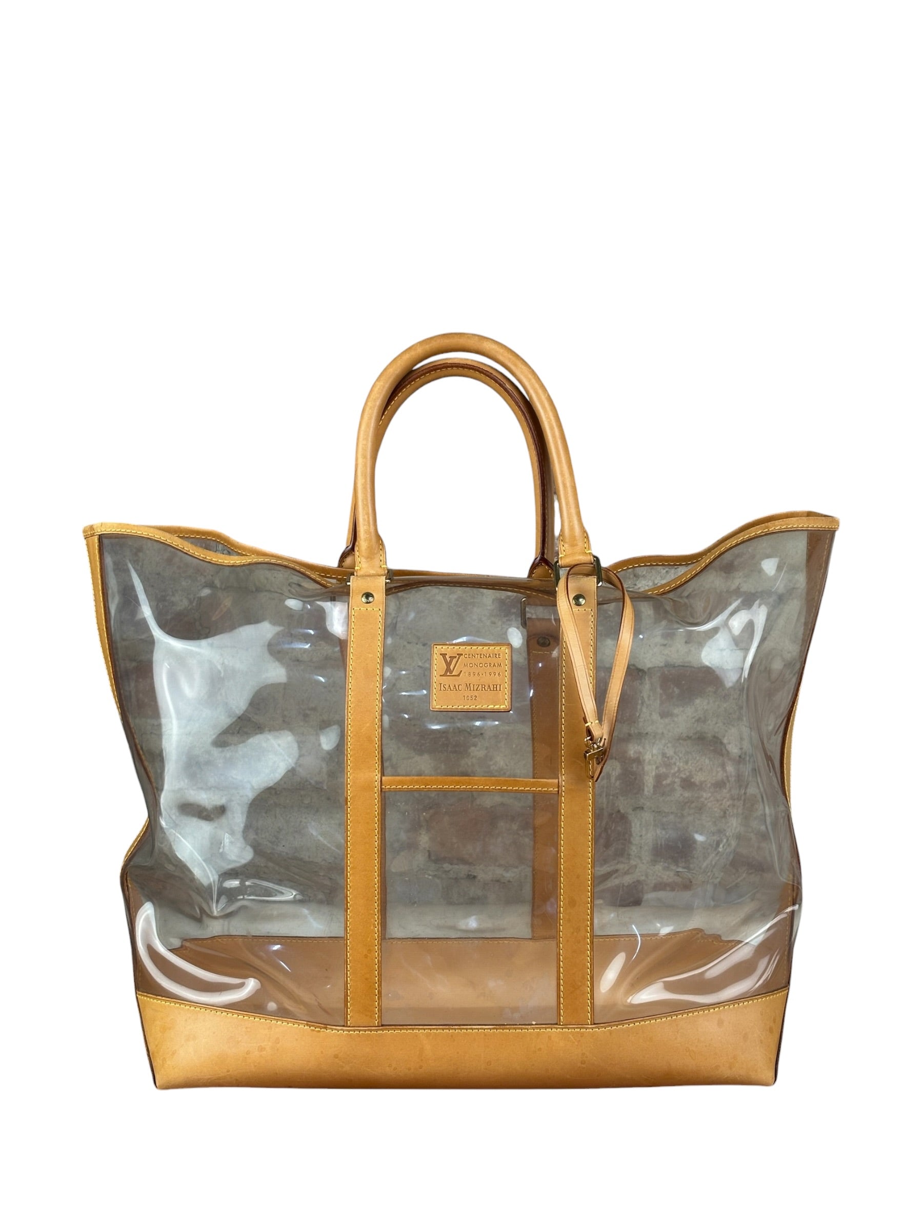 Louis Vuitton Limited Edition Transparent Vinyl Ambre Cabas Tote Bag GM