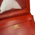 Hermes Red Leather Saumur Diane Boxcalf Cardholder
