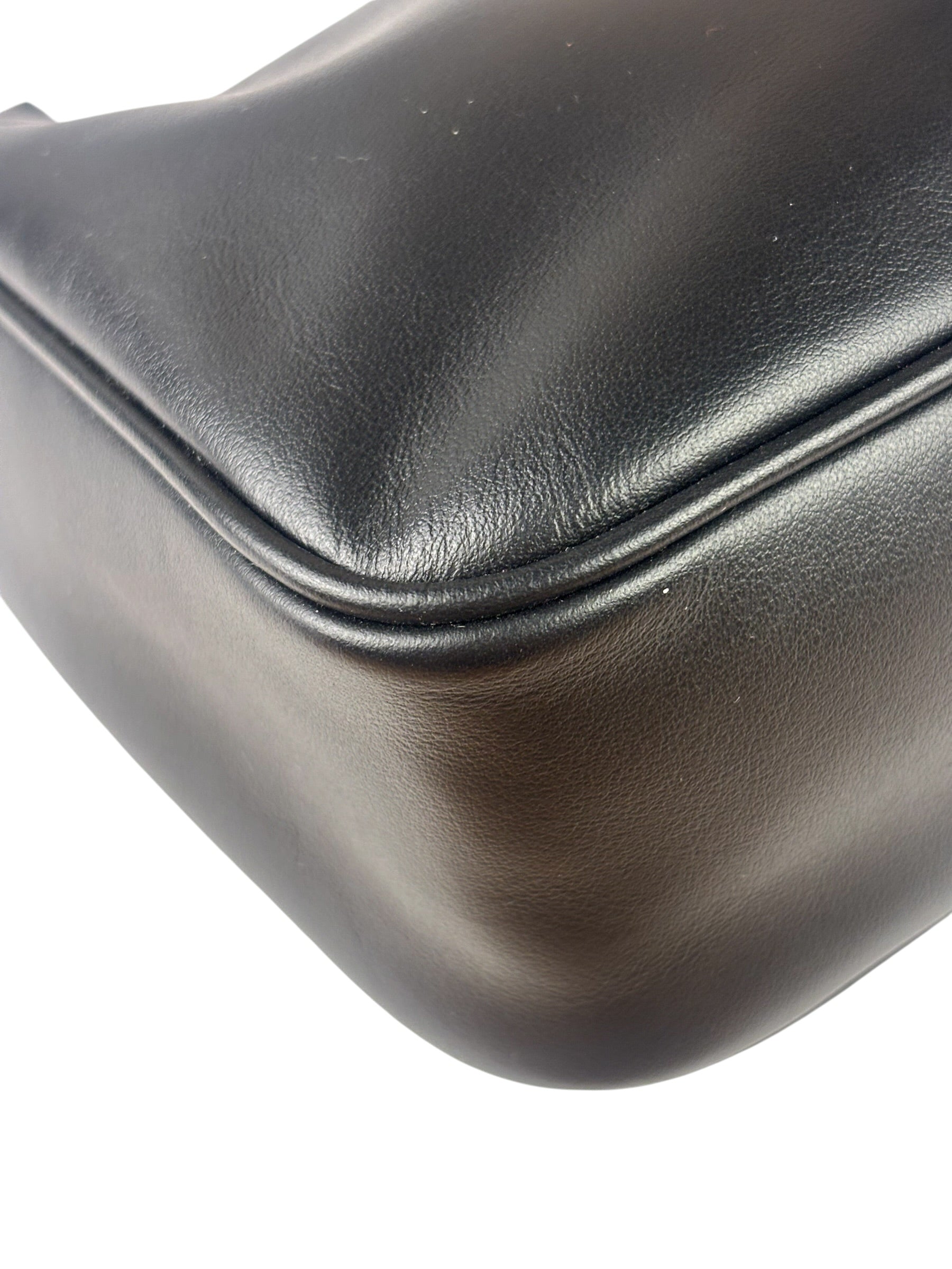 Prada Black Saffiano Leather Re-Edition Two-Way Bag