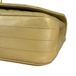 Chanel 1986 Beige Curved Flap Bag